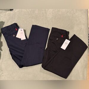 Ralph Lauren Boys Classic Pants. Bundle of 2. Navy and Black. Size 6.